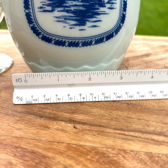 Vintage MCM Jim Beam 1963 Delft Blue Dutch Ship Windmill Decanter - Picture 3 of 10